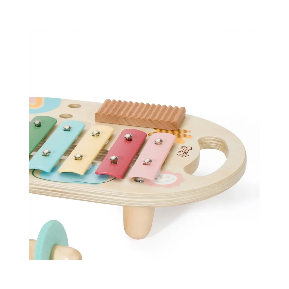 CLASSIC WORLD Zestaw Instrumenty Muzyczne dla Dzieci Cymbałki Bębenek Grzechotka 5 el.
