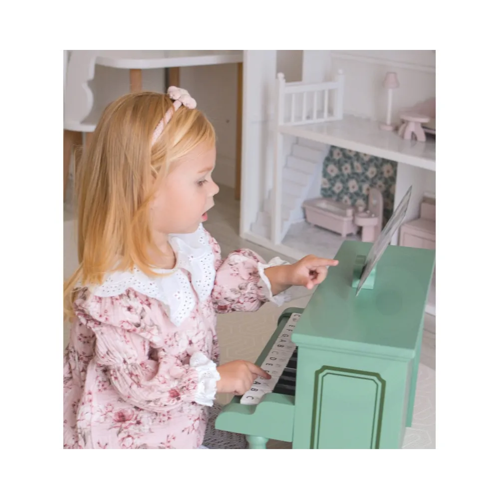 CLASSIC WORLD Pianinko Vintage + Książeczka do Nauki