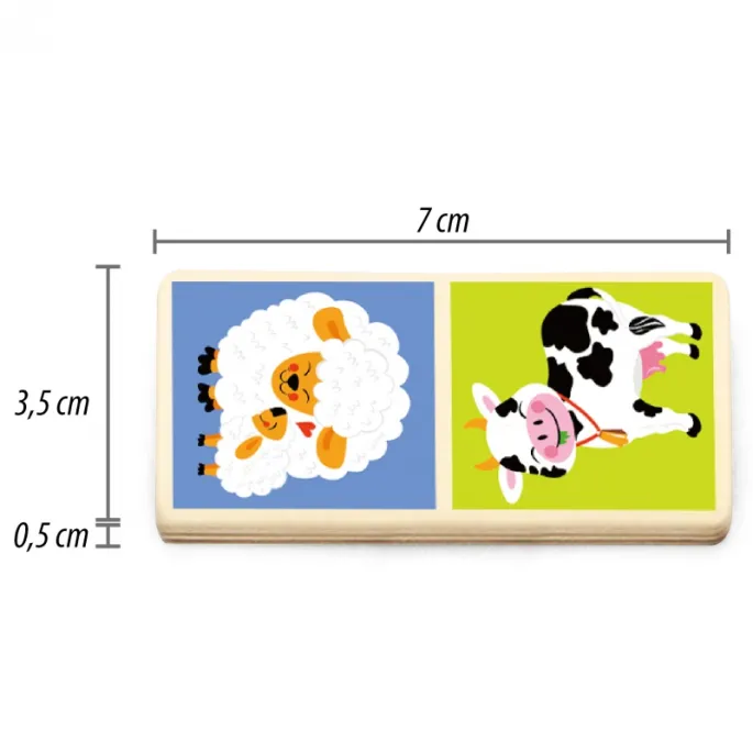 Gra w domino z zwierzętami - idealna do nauki i zabawy.