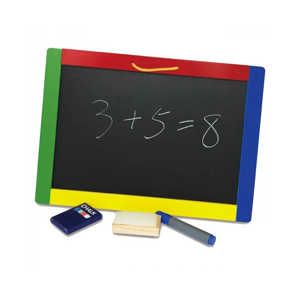 VIGA Drewniana Dwustronna Tablica Magnetyczna Kredowa Akcesoria