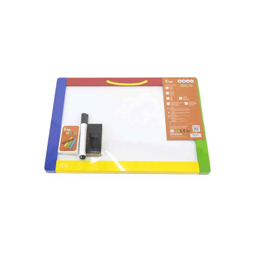 VIGA Drewniana Dwustronna Tablica Magnetyczna Kredowa Akcesoria