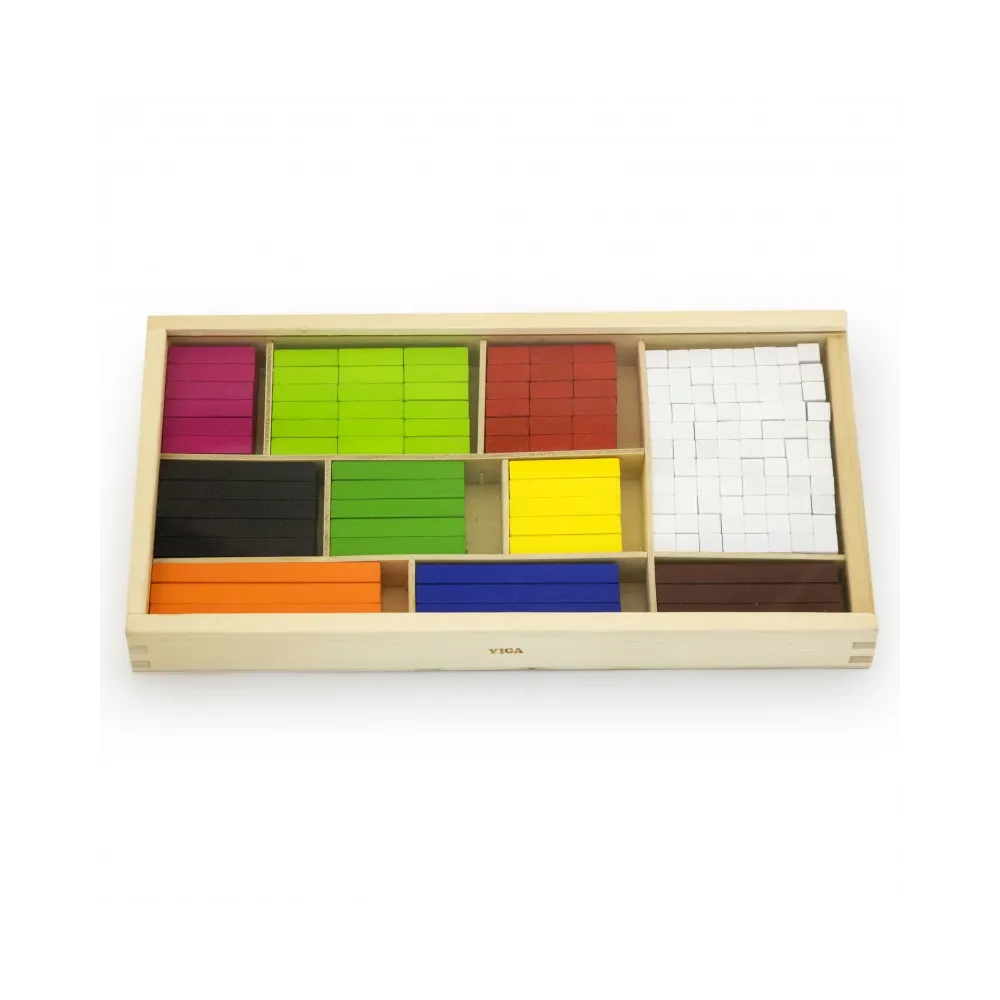 Zestaw 308 drewnianych patyczków edukacyjnych w różnych długościach