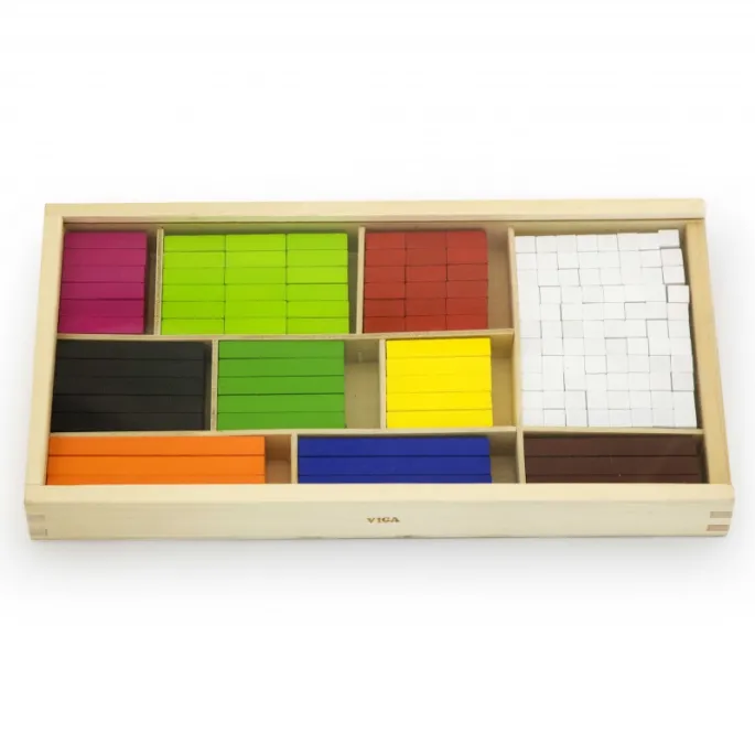 Zestaw 308 drewnianych patyczków edukacyjnych w różnych długościach