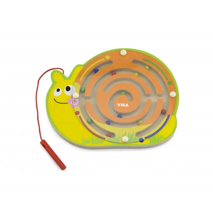 Ślimak z magnetycznymi kuleczkami