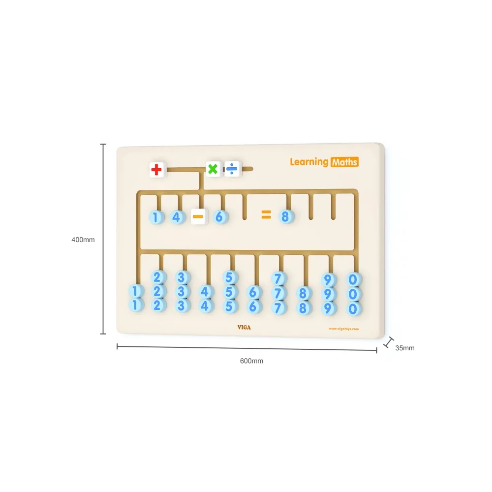 VIGA Tablica Sensoryczna do nauki liczenia Certyfikat FSC Montessori