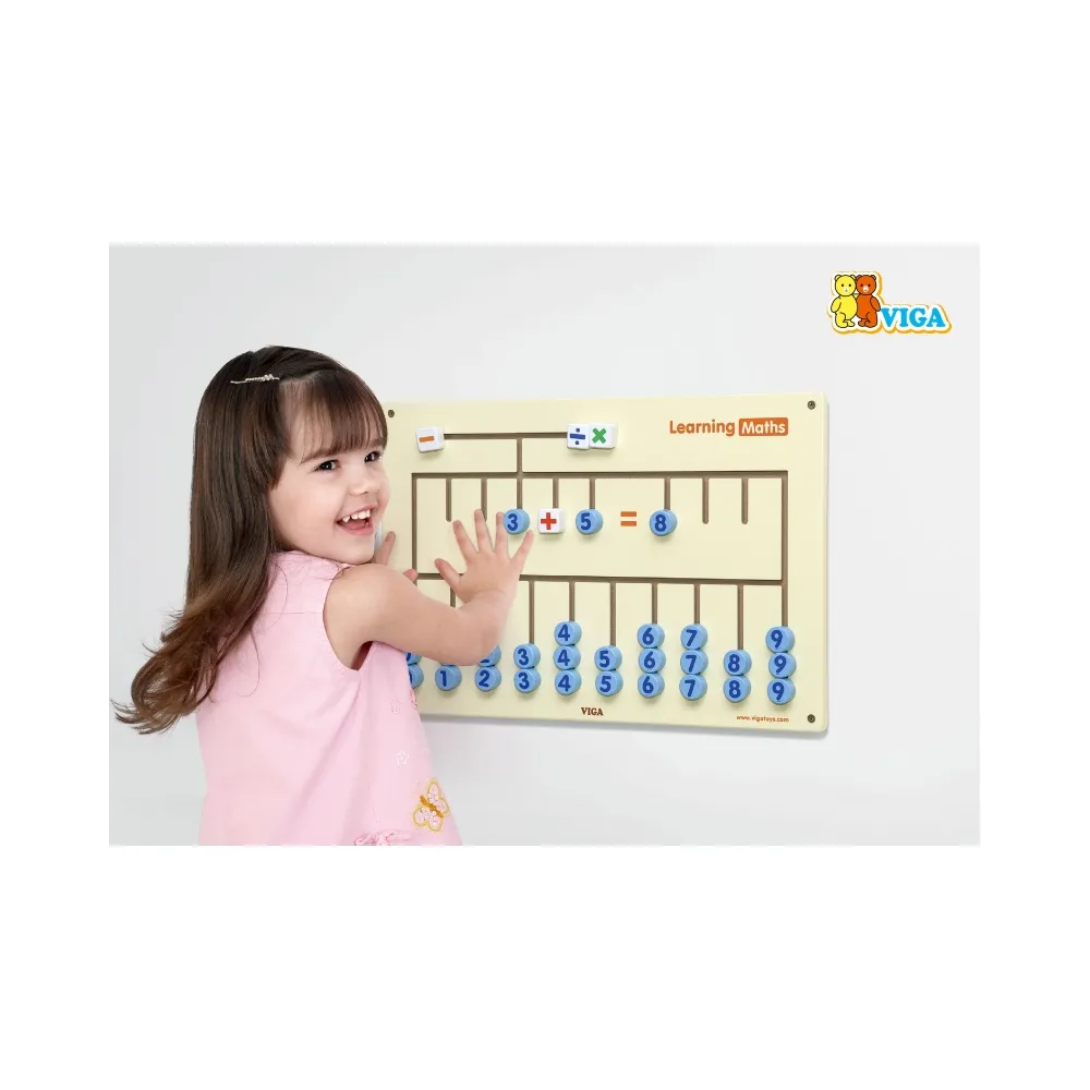 VIGA Tablica Sensoryczna do nauki liczenia Certyfikat FSC Montessori