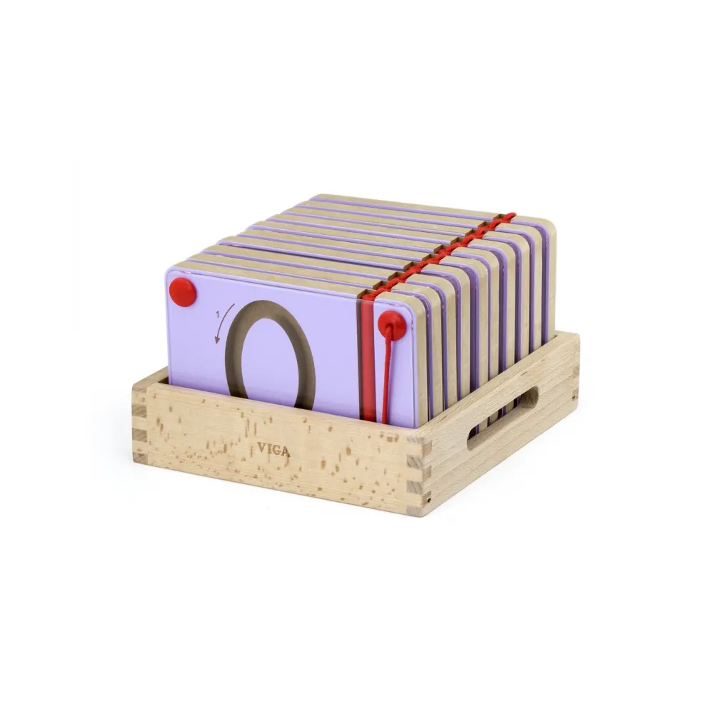 VIGA Tabliczki Magnetyczne Nauka Pisania Cyferki Certyfikat FSC Montessori