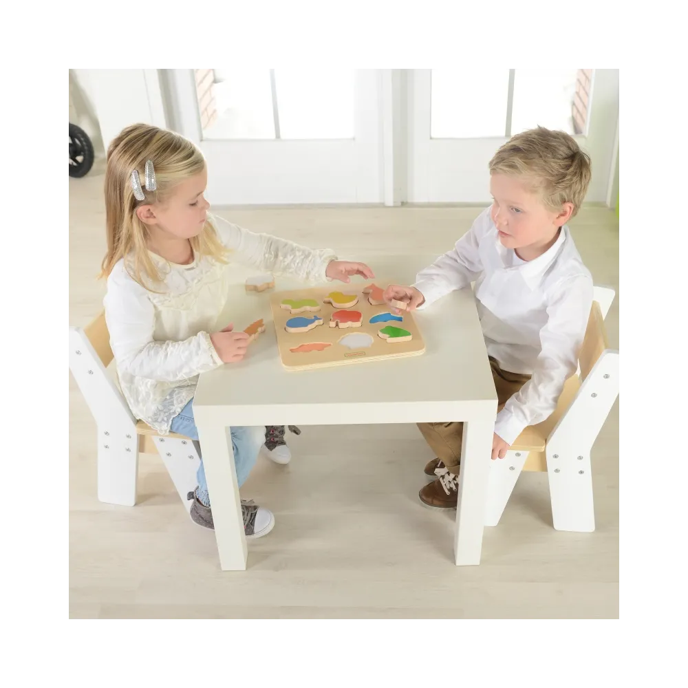 Sorter kształtów z drewna - rozwój umiejętności dzieci