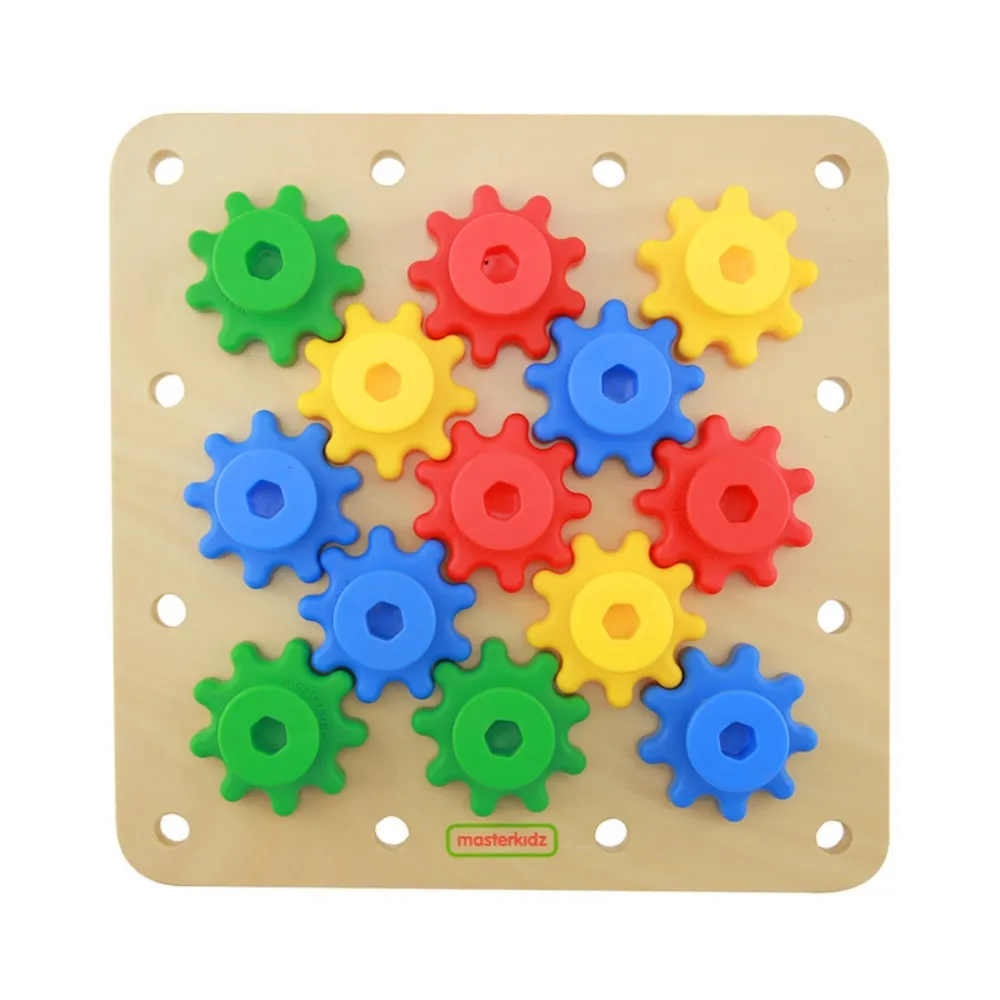MASTERKIDZ Koła Zębate Zbuduj Własny Mechanizm Tablica Montessori