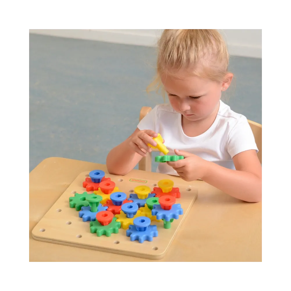 MASTERKIDZ Koła Zębate Zbuduj Własny Mechanizm Tablica Montessori