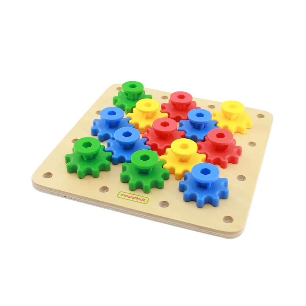 MASTERKIDZ Koła Zębate Zbuduj Własny Mechanizm Tablica Montessori