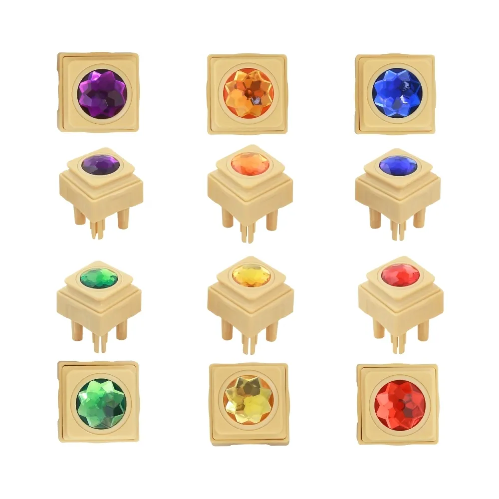 Kolorowe diamentowe klocki dla dzieci do zabawy i nauki