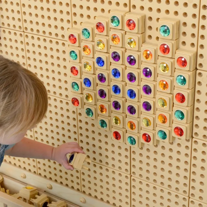 72 akrylowe bloczki w różnych kolorach na kreatywne projekty