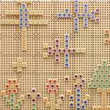 Zestaw kolorowych klocków stymulujących wyobraźnię dzieci