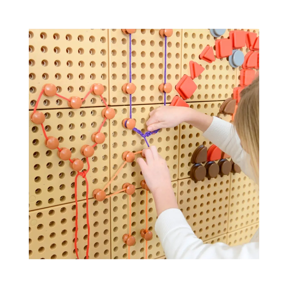 MASTERKIDZ Zestaw Kołeczki i Sznurki - Do Tablicy Naukowo-Kreatywnej STEM