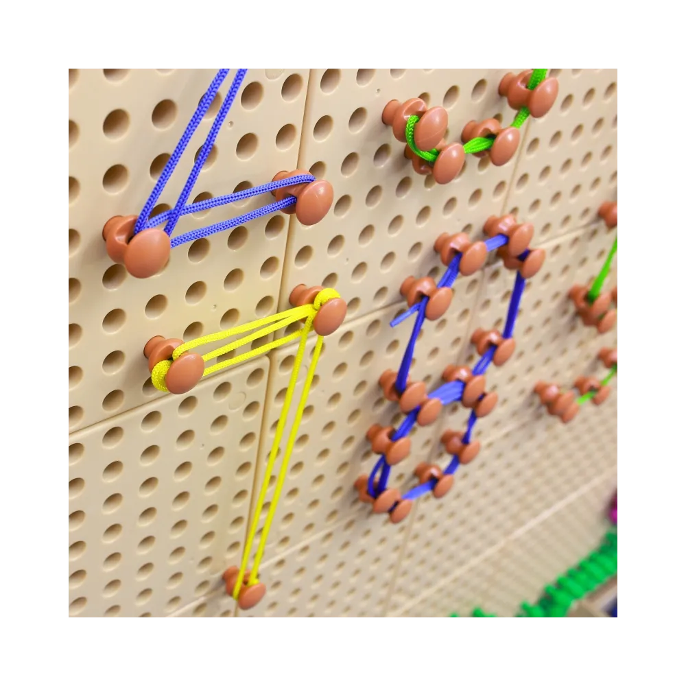 MASTERKIDZ Zestaw Kołeczki i Sznurki - Do Tablicy Naukowo-Kreatywnej STEM