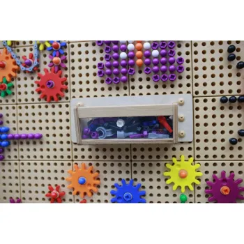 MASTERKIDZ Pojemnik Na Akcesoria Przezroczysta Ścianka - Tablica Naukowo-Edukacyjna STEM