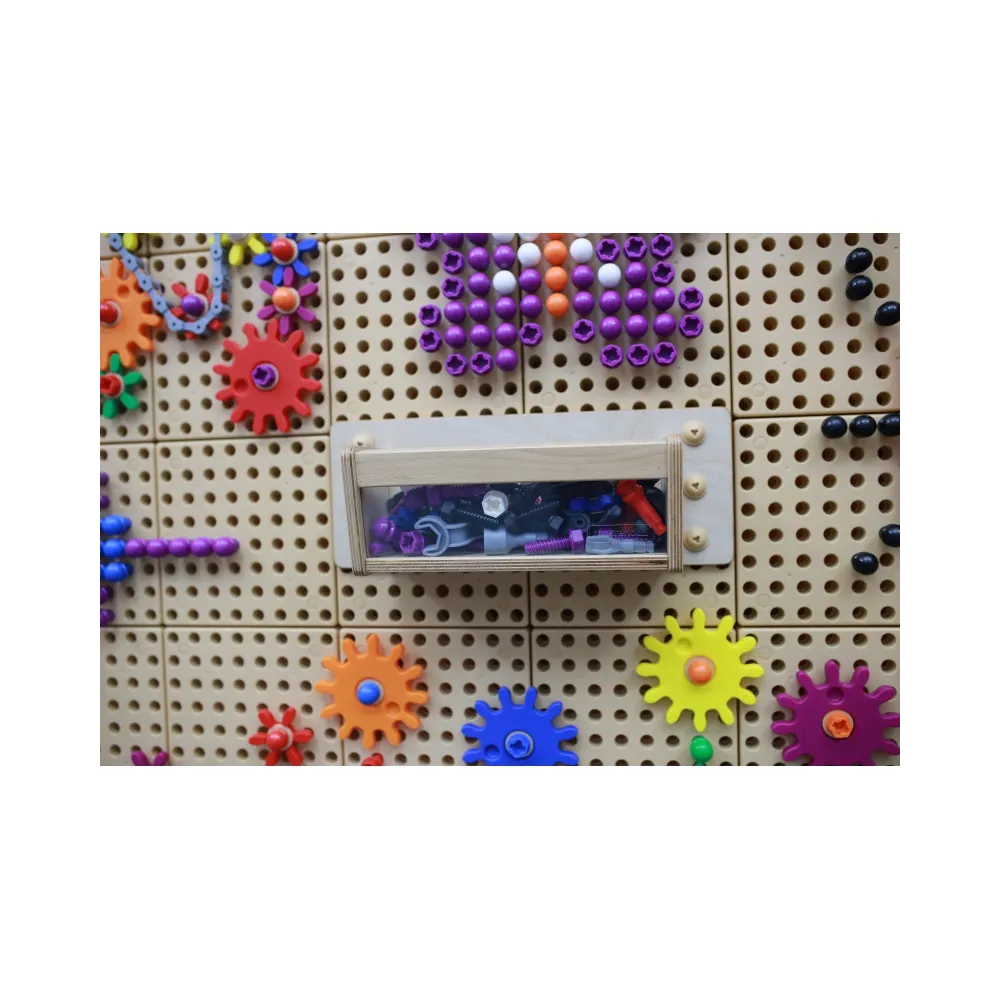 MASTERKIDZ Pojemnik Na Akcesoria Przezroczysta Ścianka - Tablica Naukowo-Edukacyjna STEM