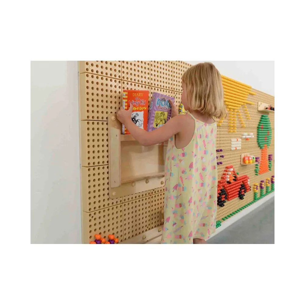 MASTERKIDZ Drewniana Kasetka Na Przedmioty 40 cm - Tablica Naukowo-Kreatywna STEM