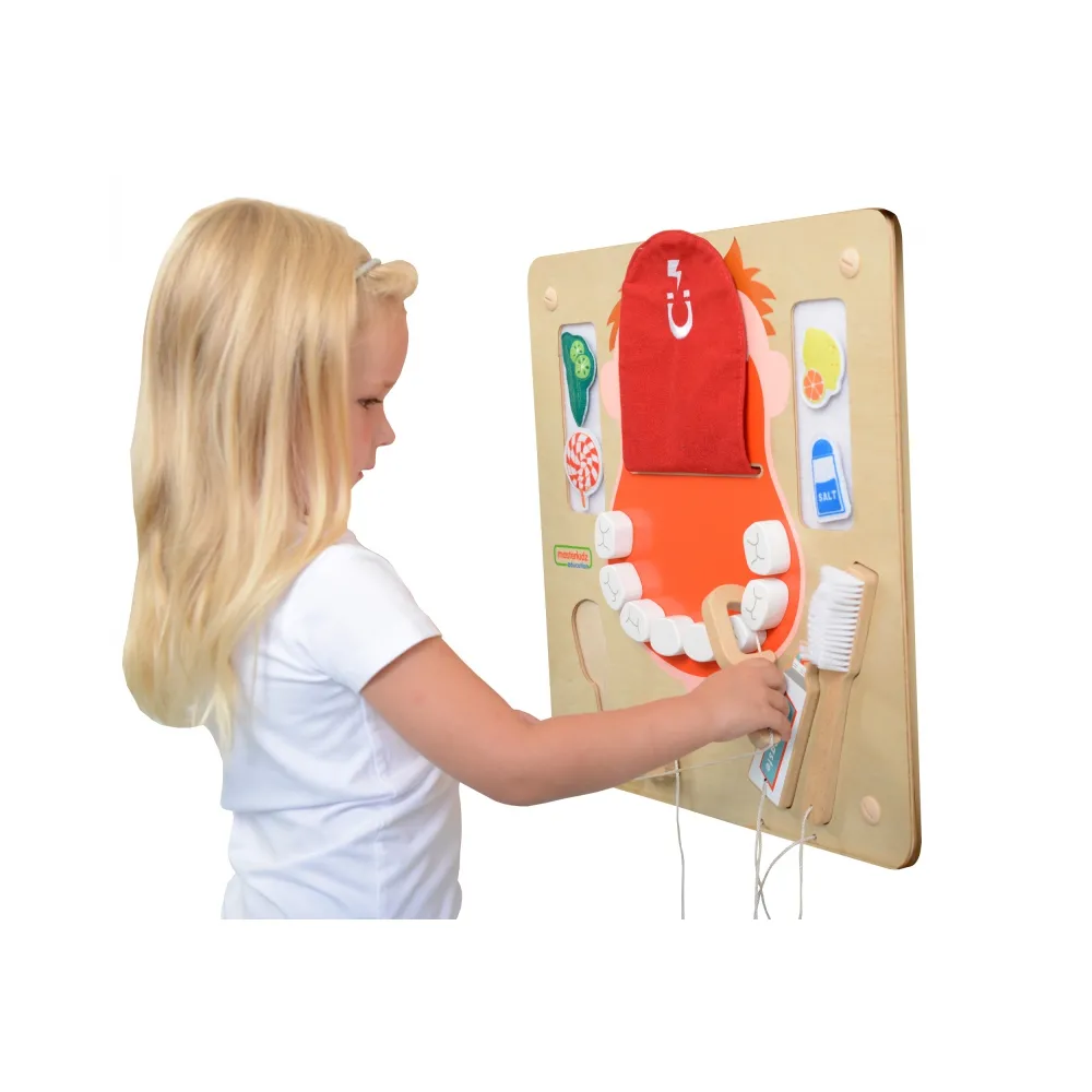 MASTERKIDZ Higiena Jamy Ustnej Ścienna Tablica Sensoryczna Flex Montessori