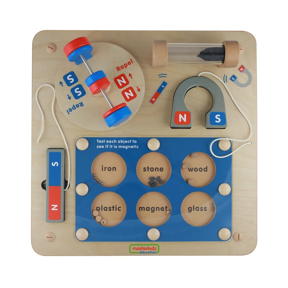 MASTERKIDZ Nauka o Przyciąganiu Magnetycznym - Ścienna Tablica Edukacyjna Flex Montessori