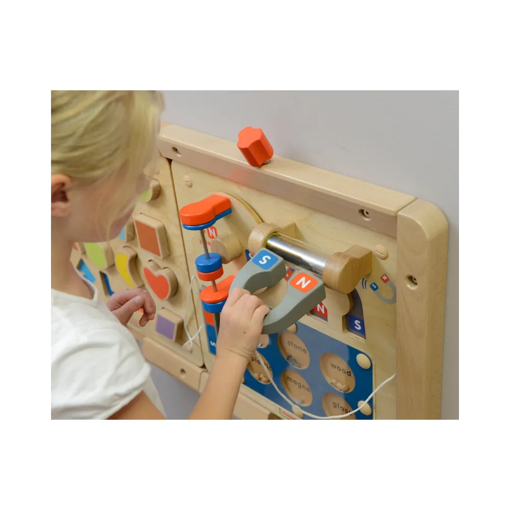 MASTERKIDZ Nauka o Przyciąganiu Magnetycznym - Ścienna Tablica Edukacyjna Flex Montessori