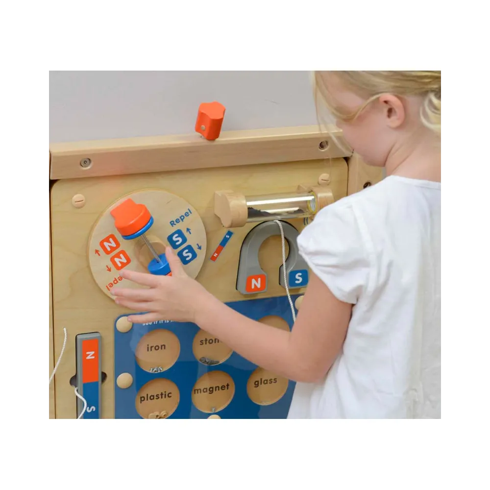MASTERKIDZ Nauka o Przyciąganiu Magnetycznym - Ścienna Tablica Edukacyjna Flex Montessori