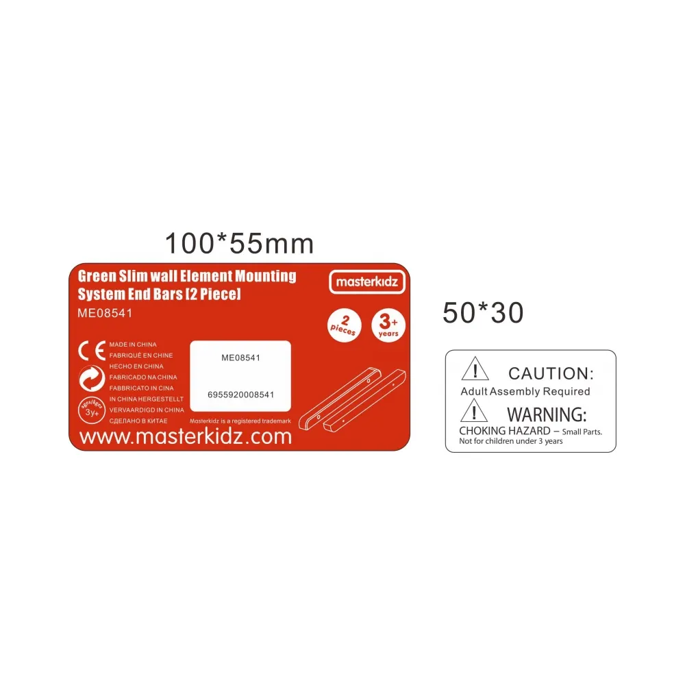 MASTERKIDZ Ramka Montaż Tablicy Belki Krawędzie Boczne 2 Sztuki