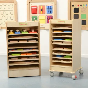 MASTERKIDZ Szafka Do Przechowywania Tabliczek Edukacyjnych