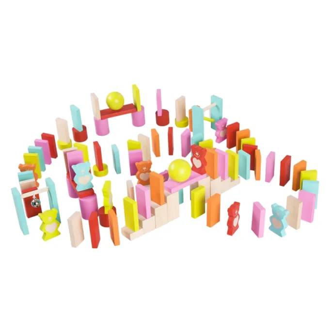 Drewniane akcesoria do budowania torów przeszkód