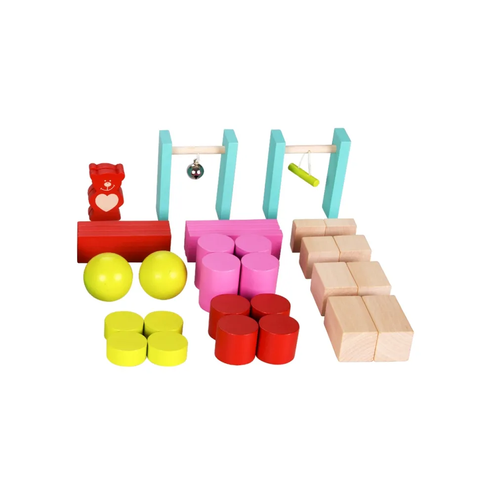 CLASSIC WORLD Drewniane Domino dla Dzieci Misie 105 el.