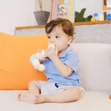 Zabawka drewniana do rozwoju motoryki w formie gąsienicy