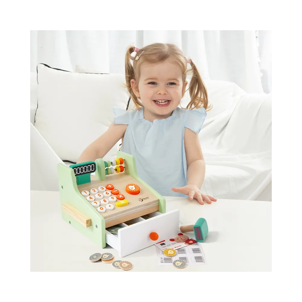 CLASSIC WORLD Drewniana Kasa Sklepowa Dla Dzieci