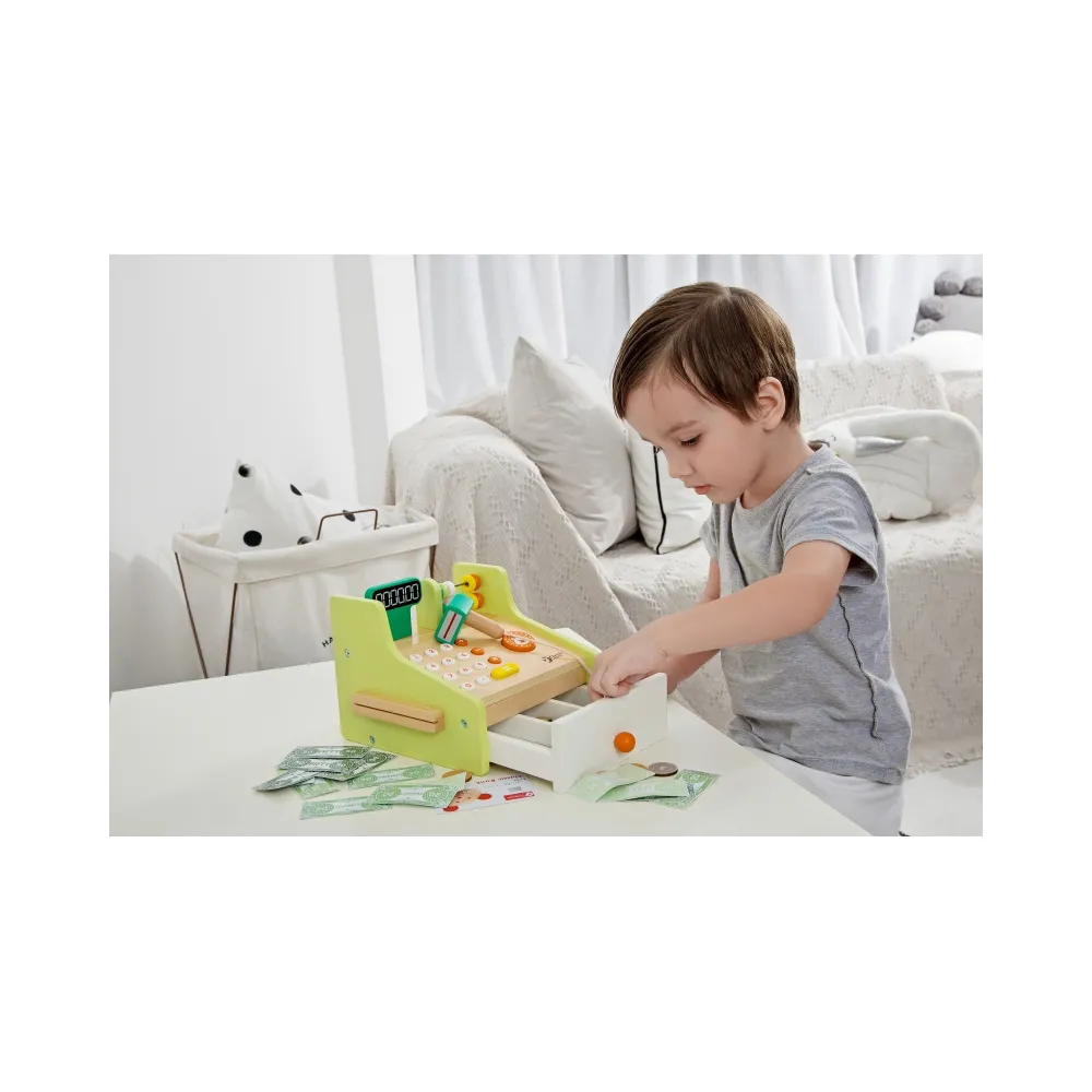 CLASSIC WORLD Drewniana Kasa Sklepowa Dla Dzieci