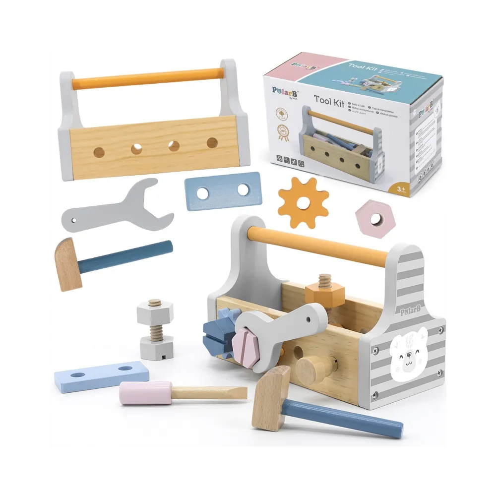 VIGA PolarB Drewniana Skrzynka z Narzędziami