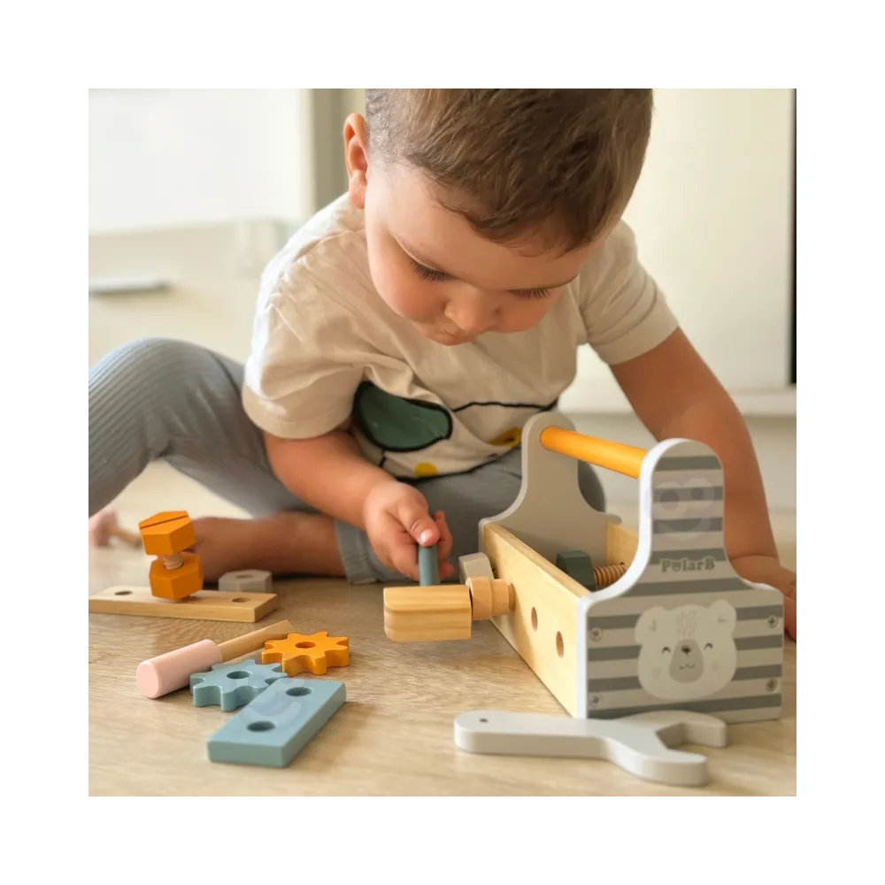 VIGA PolarB Drewniana Skrzynka z Narzędziami