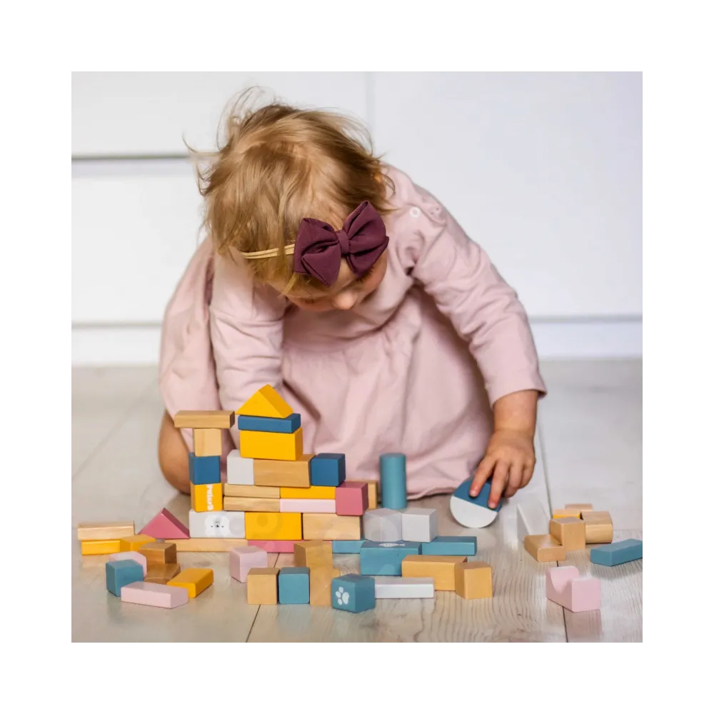 Zestaw klocków edukacyjnych od VIGA - 60 elementów do zabawy