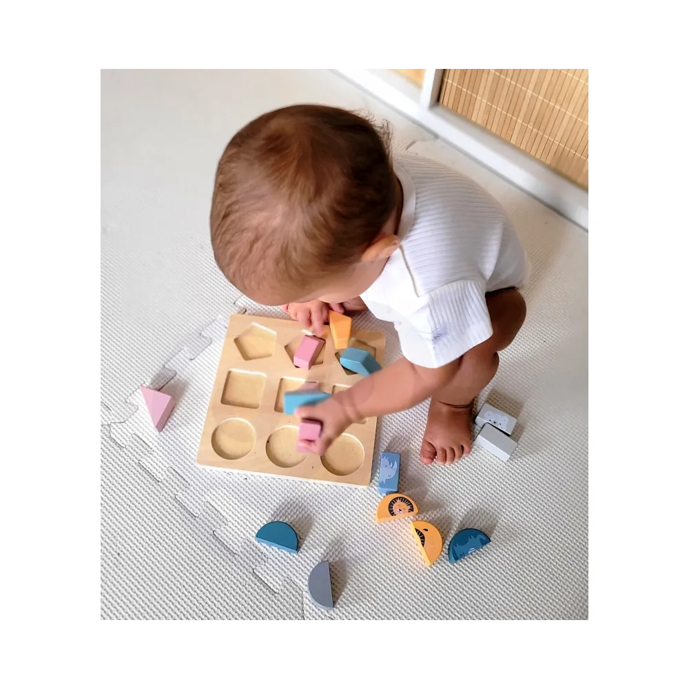 VIGA PolarB Drewniana Układanka Klocki - Zwierzątka