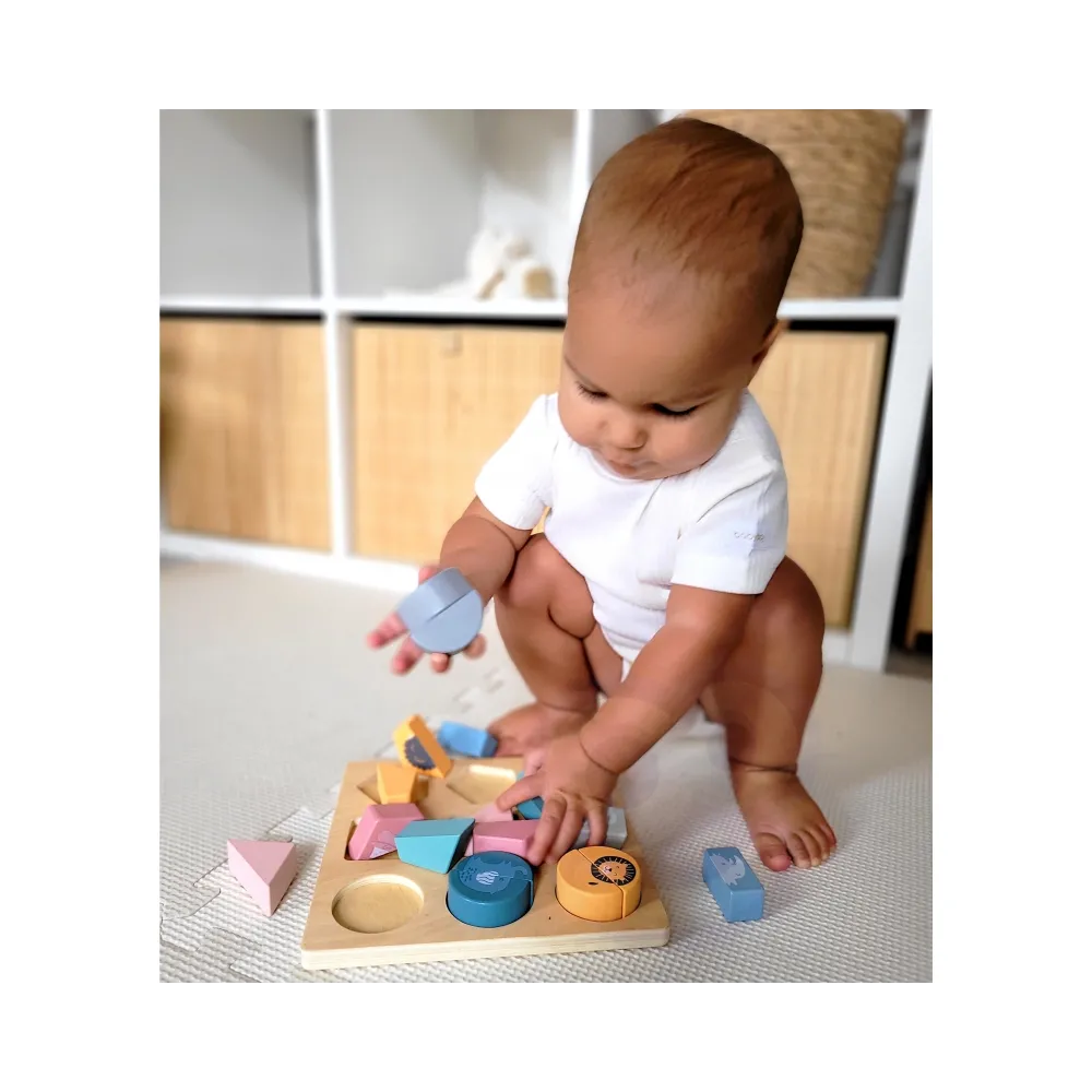 VIGA PolarB Drewniana Układanka Klocki - Zwierzątka