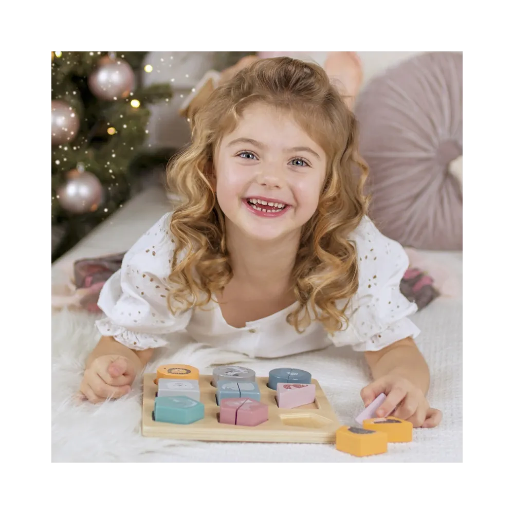 VIGA PolarB Drewniana Układanka Klocki - Zwierzątka