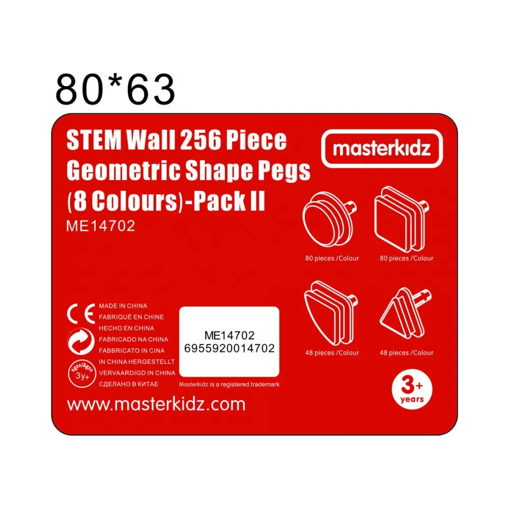 MASTERKIDZ Geometryczne Elementy Tablic 256 szt