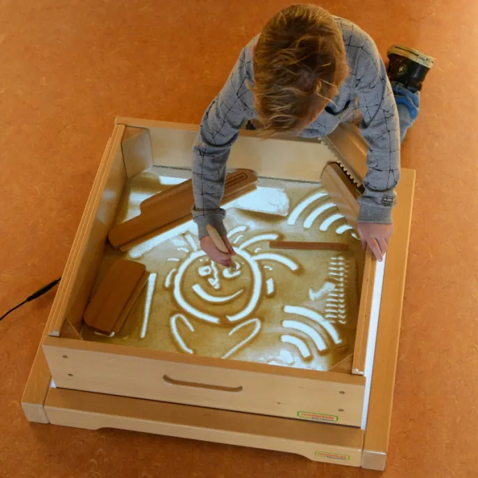 Interaktywna ramka na piasek z możliwością podłączenia panelu LED