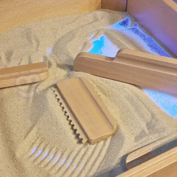 Bezpieczna ramka na piasek MASTERKIDZ do przedszkoli i kącików zabaw