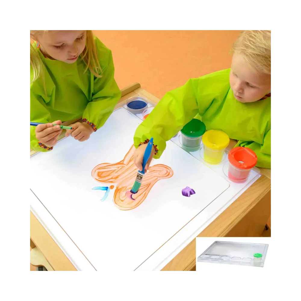 MASTERKIDZ Kwadratowa Taca do Malowania Montessori