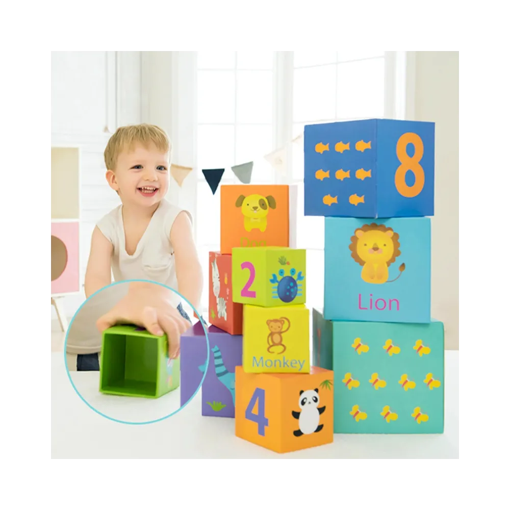 CLASSIC WORLD Magic Box Blocks Puzzle Tower Box Educational Toy