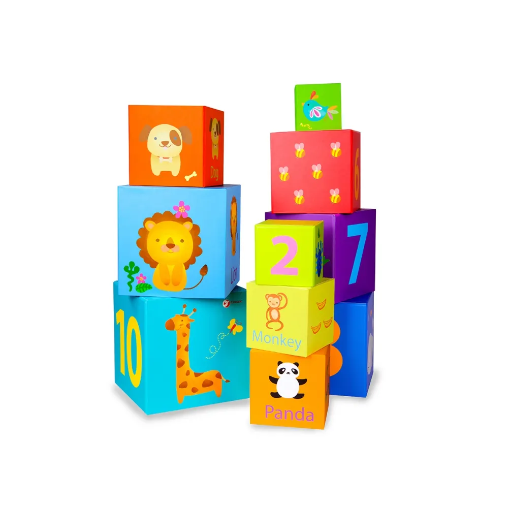CLASSIC WORLD Magic Box Blocks Puzzle Tower Box Educational Toy
