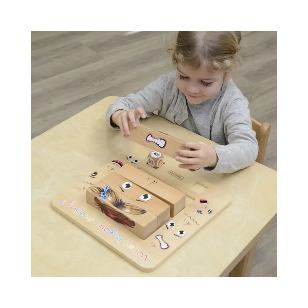 Drewniana zabawka wspierająca inteligencję emocjonalną dzieci