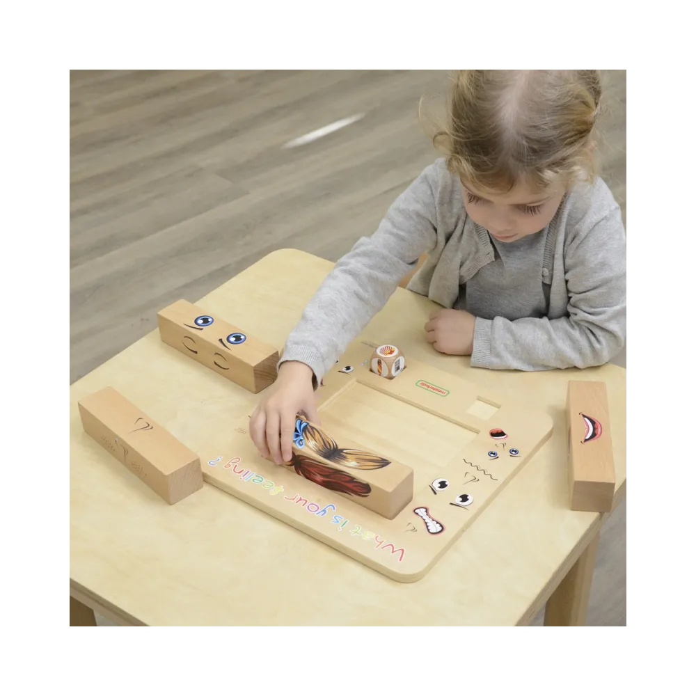 Zabawa z emocjami - poznaj uczucia dzięki drewnianym klockom