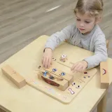 Eko-zabawka drewniana do nauki rozumienia emocji