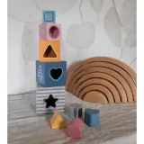 VIGA PolarB Piramidka Układanka edukacyjna Sorter Kostki Klocki